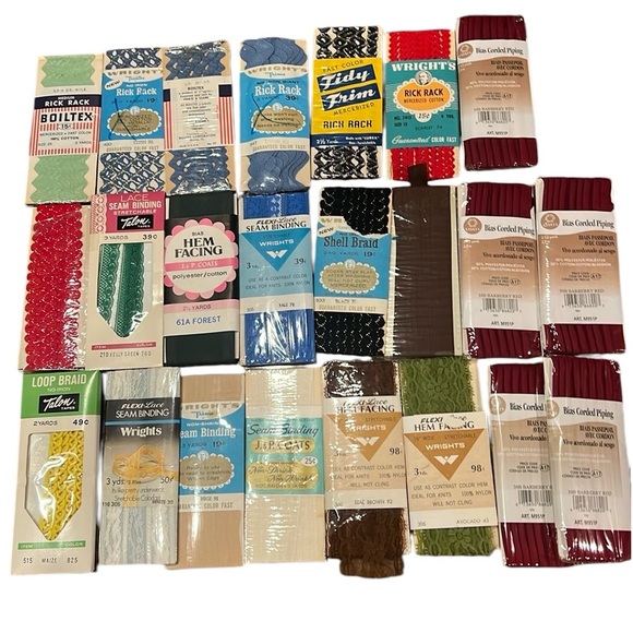 Talon | Office | Vintage Sewing Binding Rick Rack Trim Facing | Poshmark